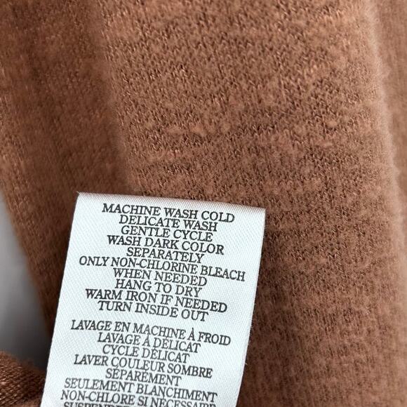 Z Supply Everyday Brushed Long Sleeve Top Rust Brown Cowl Neck Tunic Womens Sz S - Picture 8 of 11